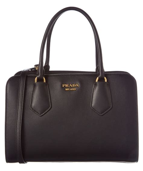 prada city calf leather shopper